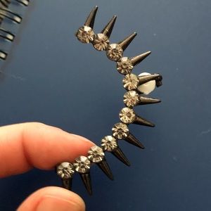 diamond spiked earring cuff